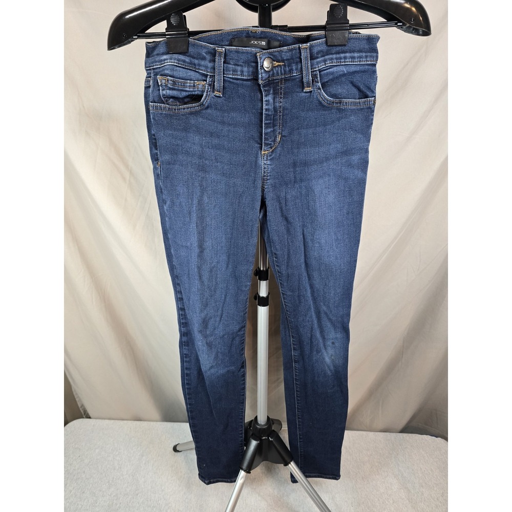 Joes Jeans Womens 28 Blue Petite Skinny Distressed Mid Rise Cotton Blend Stretch